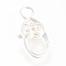 Alloy Rhinestone Lobster Claw Clasps, Heart, Golden, 26.5~27x14x6.5mm, Hole: 4mm