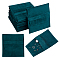 NBEADS 24 Pcs Dark Green Microfiber Jewelry Pouch, Pocket Cosmetic Bag Velvet Jewelry Flap Pouches Folding Envelope Bag for Earrings Bracelets Necklaces Packaging, 3.78x3.54x0.1 Inch