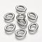 Tarnish Resistant 304 Stainless Steel Linking Ring, Oval, Stainless Steel Color, 20x15x4mm, Inner Diameter: 7x11mm