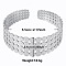 Non-Tarnish Vintage Texture 304 Stainless Steel Cuff Bangles for Women