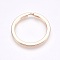 Alloy Split Key Rings, Keychain Clasp Findings, Light Gold, 32~33x2.5mm, Inner Diameter: 26mm