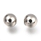 Non-Tarnish 201 Stainless Steel Beads, No Hole/Undrilled, Solid Round, Stainless Steel Color, 7.5mm