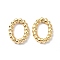 Brass Pendants, Cadmium Free & Nickel Free & Lead Free, Oval, Real 18K Gold Plated, 15.5x11.5x2.5mm