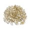 Transparent Acrylic Beads, Metal Enlaced, Mixed Shapes, Cornsilk, 7.5~22.5x7.5~21x5.5~13mm, Hole: 1.2~5.5mm, about 485pcs/500g