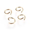 304 Stainless Steel Open Jump Rings, Golden, 22 Gauge, 5x0.6mm, Inner Diameter: 3.5mm, about 1000pcs/bag