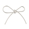 Non-Tarnish 304 Stainless Steel Bowknot Links Connector Charms, Stainless Steel Color, 33.5x33x1mm