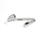 304 Stainless Steel Open Cuff Bangles for Women, Teardrop, Stainless Steel Color, Inner Diameter: 2-1/2 inch(6.3cm)