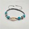 Bohemian Shell Braided Bead Bracelets, Adjustable Turtle Summer Beach Vacation Bracelets for Women