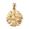 304 Stainless Steel Pendants, Daisy Flower, Golden, 26x23x3mm, Hole: 8x3mm