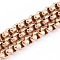 Ion Plating(IP) 304 Stainless Steel Box Chains, Unwelded, with Spool, Rose Gold, 3x3x1.5mm, 32.8 Feet(10m)/roll