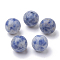 Natural Blue Spot Jasper Beads, Gemstone Sphere, Round, No Hole/Undrilled, 10mm