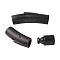 304 Stainless Steel Bayonet Clasps, Tube, Frosted, Gunmetal, 30.5x8x9mm, Hole: 6mm