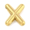 Ion Plating(IP) 304 Stainless Steel Pendants, Balloon Letter Charm, Golden, Letter X, 19.5x16.5x5mm, Hole: 2mm