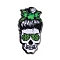 Halloween Printed Acrylic Pendants, Saint Patrick's Day, Girl Pattern, 38.5x20x2mm, Hole: 1.8mm