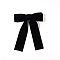 Velvet Alligator Hair Clips, Hair Accessories for Women Girls, Bowknot, Black, 170x135mm