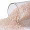 TOHO Round Seed Beads, Japanese Seed Beads, (169) Transparent AB Rosaline, 15/0, 1.5mm, Hole: 0.7mm, about 3000pcs/10g
