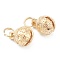 Brass Pendants, Bell, Real 14K Gold Plated, 16x12x12mm, Hole: 6mm