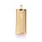 304 Stainless Steel Pendants, Rectangle with Lord's Prayer & Cross, Golden, 36.5x15x6mm, Hole: 7x5mm