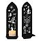 Boho Style Wall Mounted Wood Candle Holder Stand, Detachable Pillar Candle Sconce, Floating Shelf, Hat, Bullet Shape: 36x10x0.7cm, 2pcs