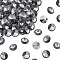 Preciosa® MAXIMA Crystal Round Stones, Czech Crystal, Aluminium Layer, Bicone(436 11 177 Rivoli), 00030 260 NightFall, SS39(8.15~8.4mm)