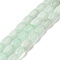 Natural Dyed White Jade Beads Strands, Oval, Honeydew, 11.5~12x7.5~8mm, Hole: 0.8mm, about 29~32pcs/strand, 12.99''~15.16''(33~38.5cm)