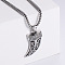 Vintage Stainless Steel Viking Knife Shaped Pendant Punk Necklaces for Men, Stainless Steel Color