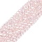 Electroplate Glass Beads Strands, AB Color Plated, Faceted, Rondelle, Pink, 2.3~2.7x2mm, Hole: 0.4mm, about 144~150pcs/strand, 28~29cm