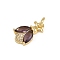 Brass Micro Pave Cubic Zirconia Charms, Cadmium Free & Lead Free, Real 18K Gold Plated, with Jump Ring, Insects, 14.5x9x3.5mm, Hole: 3mm