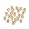 304 Stainless Steel Bead Caps, Apetalous, Golden, 4x1.2mm, Hole: 0.8mm