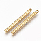 201 Stainless Steel Big Pendants, Bar, Golden, 55x5mm, Hole: 3mm