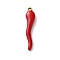 304 Stainless Steel Enamel Pendants, Ion Plating(IP), Horn of Plenty/Italian Horn Cornicello Charms, Golden, 36x7.5x4.5mm, Hole: 1.8mm