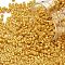 Cylinder Seed Beads, Opaque Colours Luster, Uniform Size, Goldenrod, 2x1.5mm, Hole: 0.8mm, about 888pcs/10g