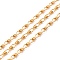 304 Stainless Steel Ladder Chain, Unwelded, with Spool, Golden, 10.5x4.5x2mm