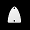 Tarnish Resistant 201 Stainless Steel Link Connectors, Laser Cut, Triangle, Stainless Steel Color, 15x12.5x1mm, Hole: 1.4mm