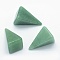 Natural Green Aventurine Beads, Cone, Undrilled/No Hole Beads, 25x14x14.5mm