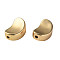 Brass Beads, Nickel Free, Red Bean, Real 18K Gold Plated, 8.5x5x4mm, Hole: 0.9mm