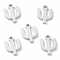 Non-Tarnish 304 Stainless Steel Charms, Greek Alphabet, Stainless Steel Color, Letter.Y, 11x8x1.5mm, Hole: 1.5mm