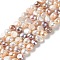Natural Cultured Freshwater Pearl Beads Strands, Two Sides Polished, PeachPuff, 9~11x9~10.5x5.5~7.5mm, Hole: 0.7mm, about 38pcs/strand, 14.17''~14.29''(36~36.3cm)
