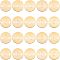 Numbers 304 Stainless Steel Links, for Craft Jewelry Making, Flat Round, Golden, 10x1mm, Hole: 1.4mm, 10 patterns, 2pcs/pattrns, 20pcs/Box