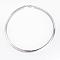 Non-Tarnish 304 Stainless Steel Necklaces, with Lobster Clasps, Stainless Steel Color, Inner Diameter: 13.7cm(5-3/8 inch), 8x2mm