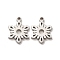 Non-Tarnish 304 Stainless Steel Charms, Christmas Snowflake, Stainless Steel Color, 13.5x10x1.4mm, Hole: 1.4mm