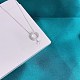 Ожерелья с подвеской из серебра 925 пробы с родиевым покрытием NJEW-BB34953-6