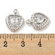 Латунные микропаве прозрачные подвески с фианитом KK-L211-002P-3