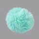 Кулоны с помпонами из искусственного меха кролика ручной работы WOVE-F020-A03-1