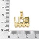 Латунные микро проложить кубического циркония подвески KK-Z098-12G-3