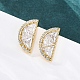 Серьги-гвоздики из циркония EJEW-Q015-15G-2