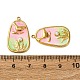 Подвески из нержавеющей стали 304 с эмалью STAS-L299-22G-02-3