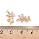 Латунные микро проложить кубического циркония подвески KK-C099-02G-02-3