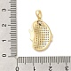 Латунные микропаве прозрачные подвески с фианитом KK-Z073-21G-3