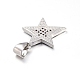 Латунные микропаве прозрачные подвески с фианитом ZIRC-L085-85P-2